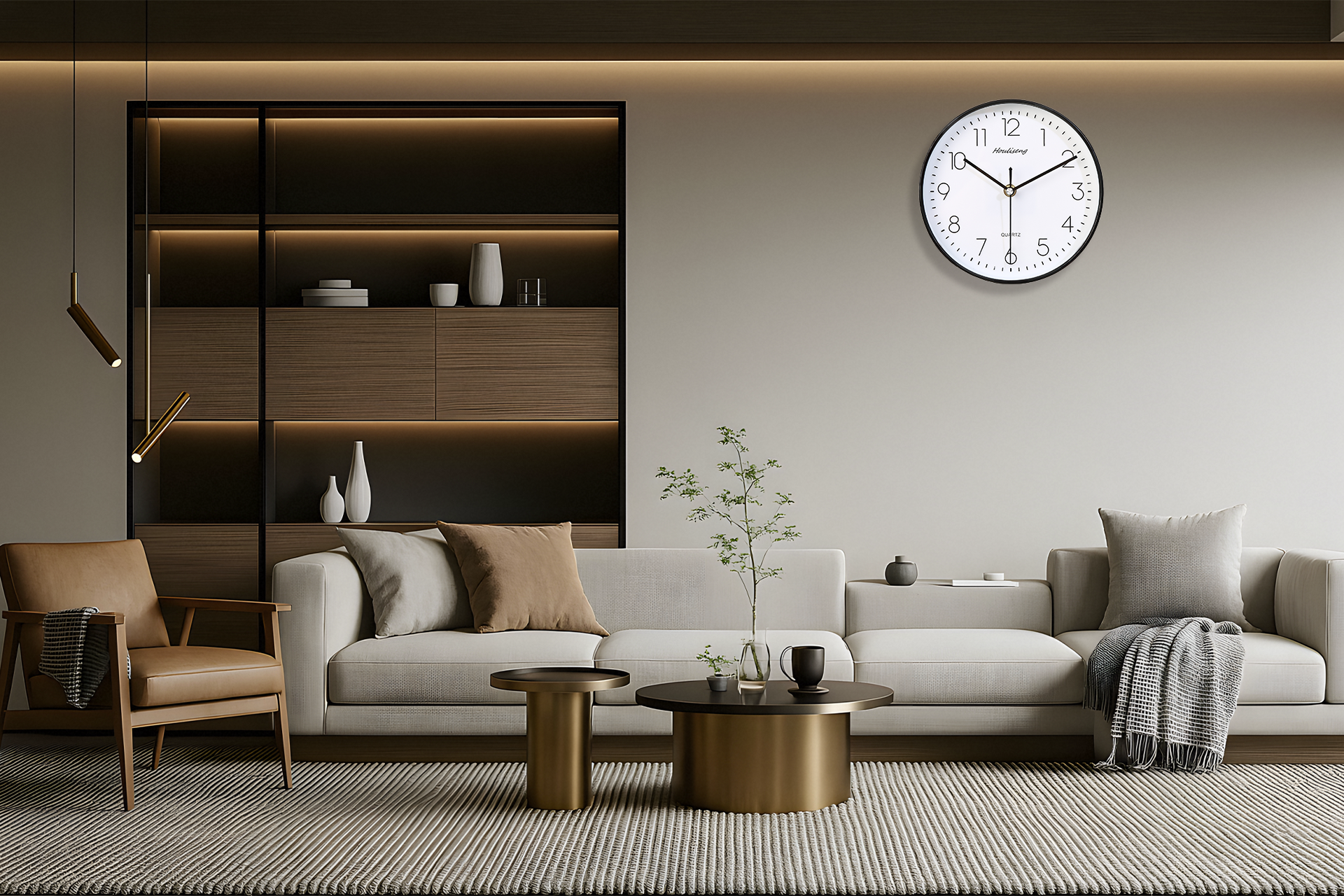 Houliseng Simple Standard Wall Clock Collection