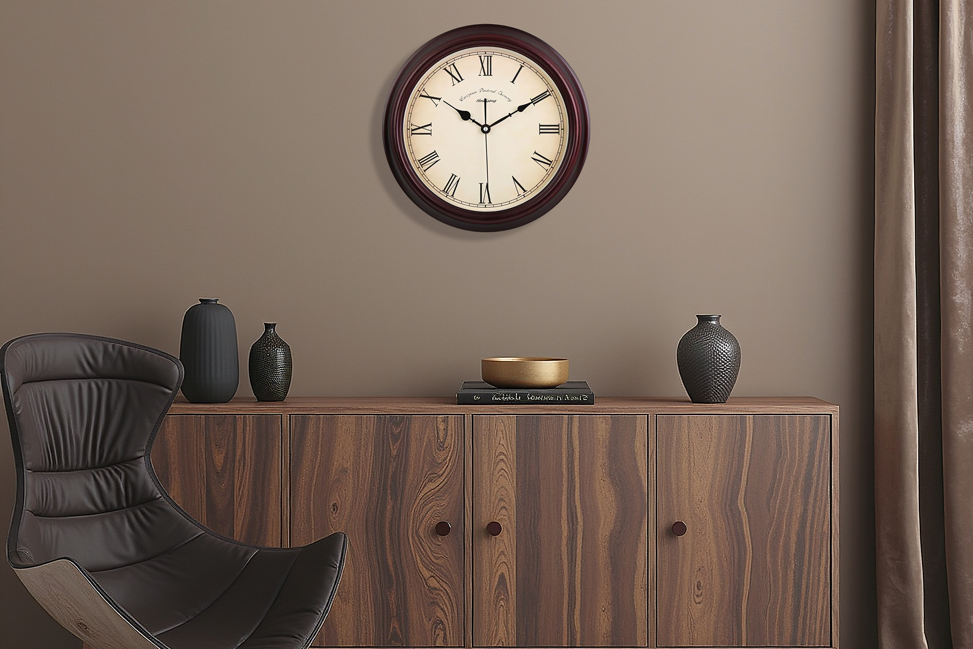Houliseng Retro Roman Numeral Wall Clock Collection