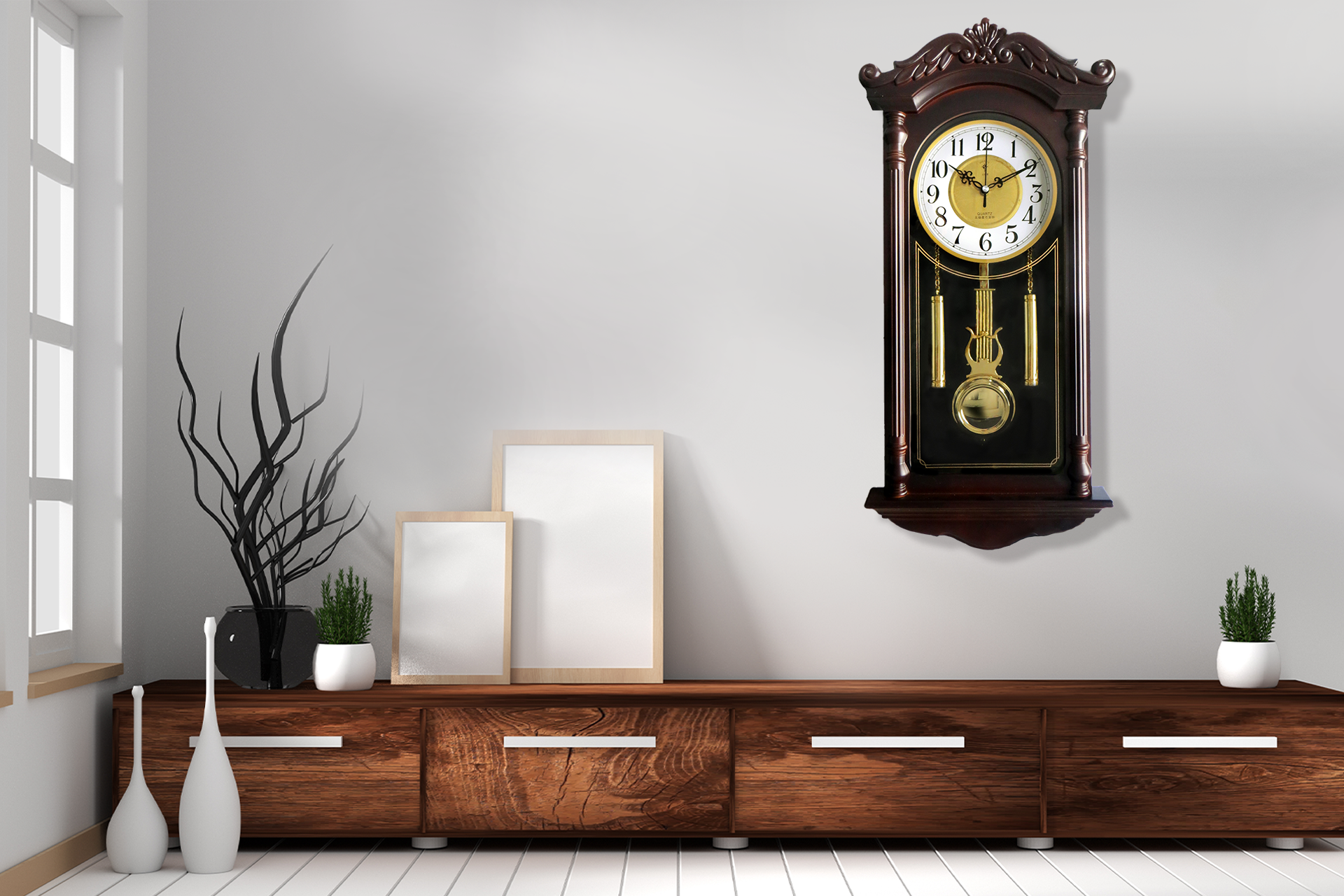 Houliseng Retro Pendulum Wall Clock Collection